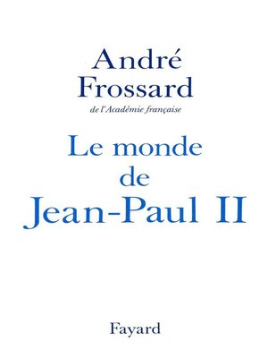 cover image of Le Monde de Jean-Paul II